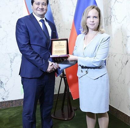 Signing of a trilateral agreement at the embassy of Uzbekistan